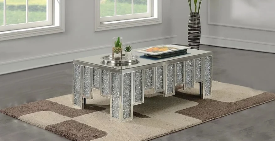 TALIA GLAM MIRRORED COFFEE TABLE