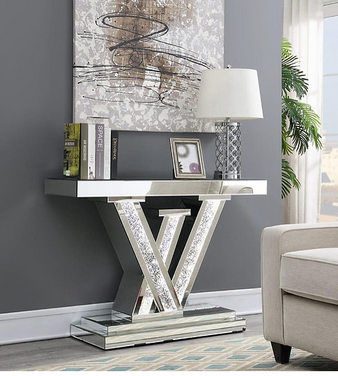 FLOOR MODEL*  LV SIGN LED LIGHT CONSOLE TABLE