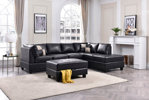 Glory Furniture Malone G643B-SC Sectional ( 3 Boxes) , BLACK