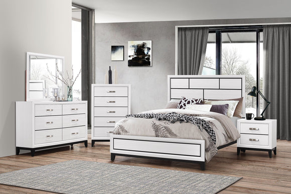 ACKERSON WHITE COMPLETE BEDROOM SET BY CROWNMARK AVAILABLE IN HOUSTON, DALLAS, SAN ANTONIO, & AUSTIN  SKU b4610