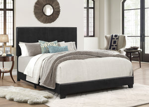ERIN COMPLETE BED BLACK LEATHER BY CROWNMARK AVAILABLE IN HOUSTON, DALLAS, SAN ANTONIO, & AUSTIN  SKU 5271PU