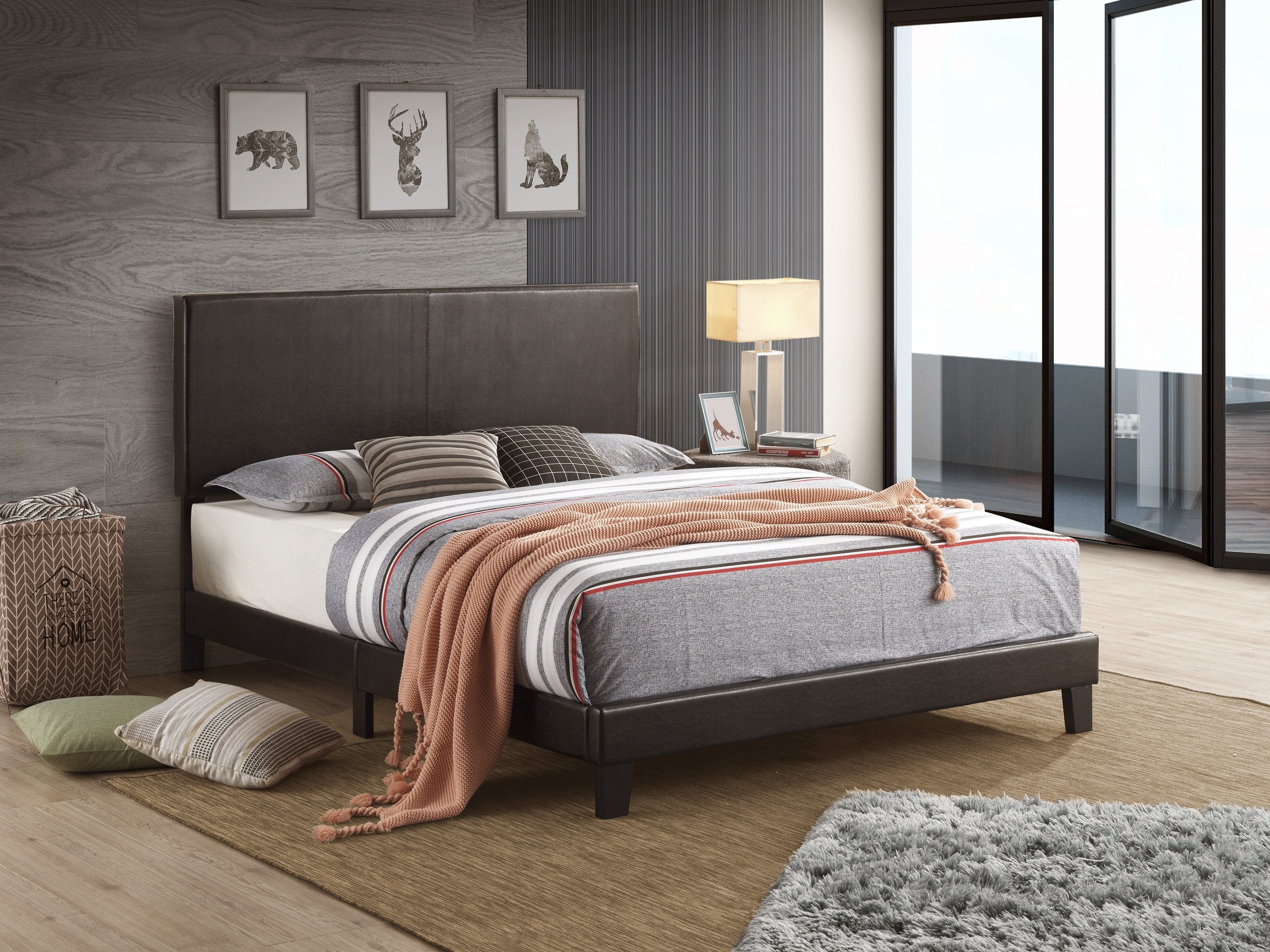 YATES BLACK PLATFORM BED  BY CROWNMARK AVAILABLE IN HOUSTON, DALLAS, SAN ANTONIO, & AUSTIN  SKU 5281PU