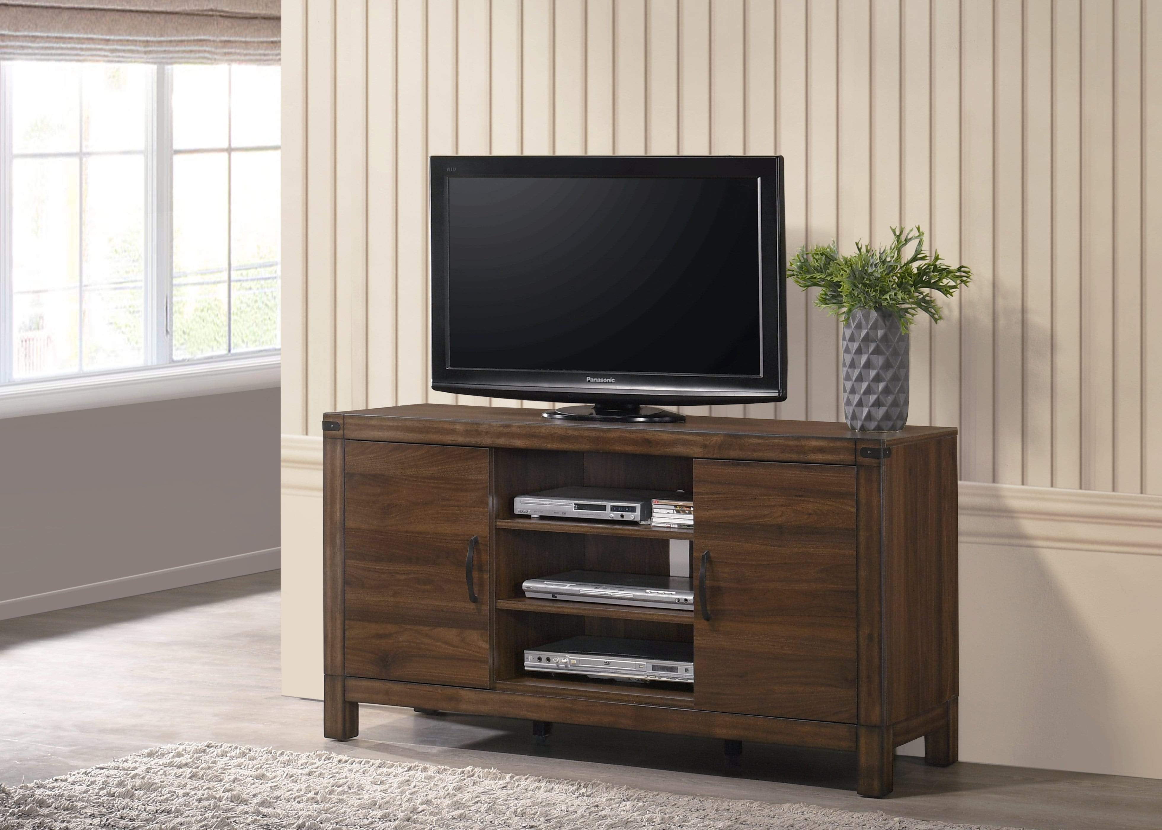 BELMONT 50" TV STAND IN MEDIUM OAK BY CROWNMARK AVAILABLE IN HOUSTON, DALLAS, SAN ANTONIO, & AUSTIN  SKU B-3100-8