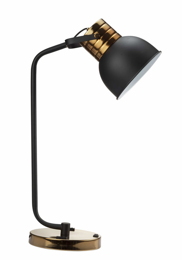 BLACK AND GOLD ADJUSTABLE SHADE TABLE LAMP  BY CROWNMARK AVAILABLE IN HOUSTON, DALLAS, SAN ANTONIO, & AUSTIN  SKU 6253-T