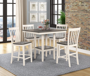 BRODY 5PC COUNTER HEIGHT DINING SET BY CROWNMARK AVAILABLE IN HOUSTON, DALLAS, SAN ANTONIO, & AUSTIN  SKU 2682SET-WHGY
