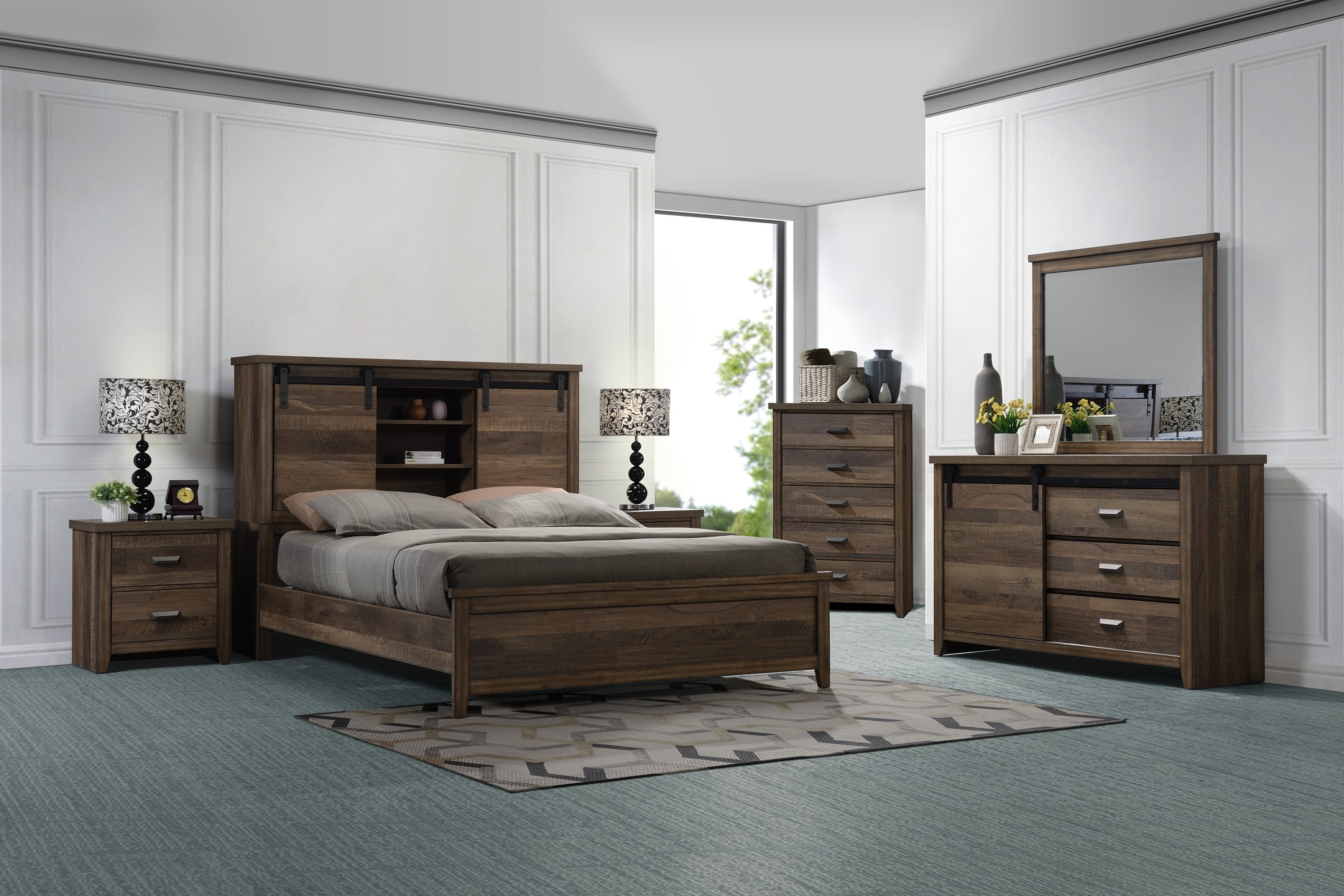CALHOUN COMPLETE BEDROOM SET BY CROWNMARK AVAILABLE IN HOUSTON, DALLAS, SAN ANTONIO, & AUSTIN  SKU b3000