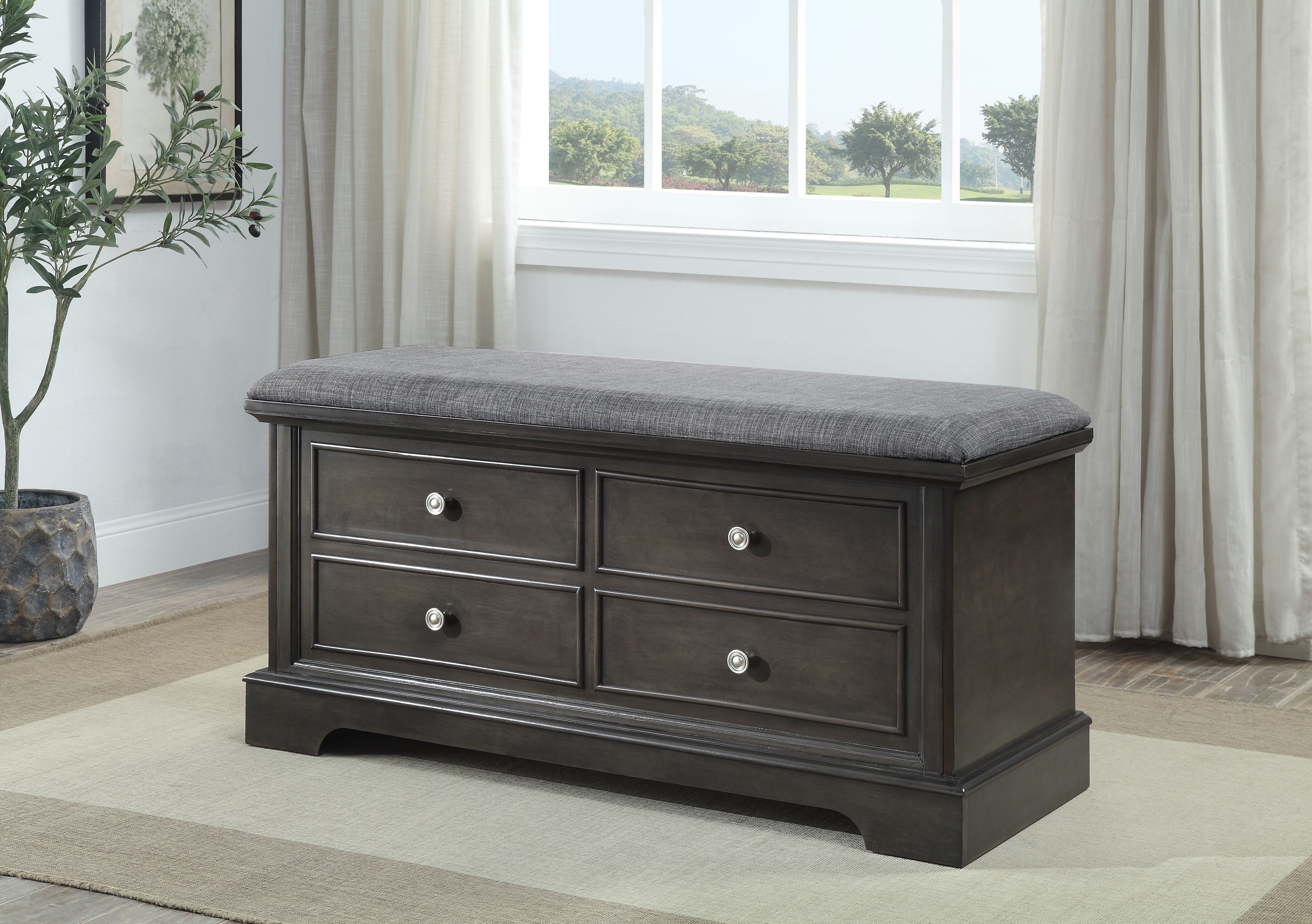 CEDAR SET WITH CUSHION IN GRAY BY CROWNMARK AVAILABLE IN HOUSTON, DALLAS, SAN ANTONIO, & AUSTIN  SKU 4925-GREY