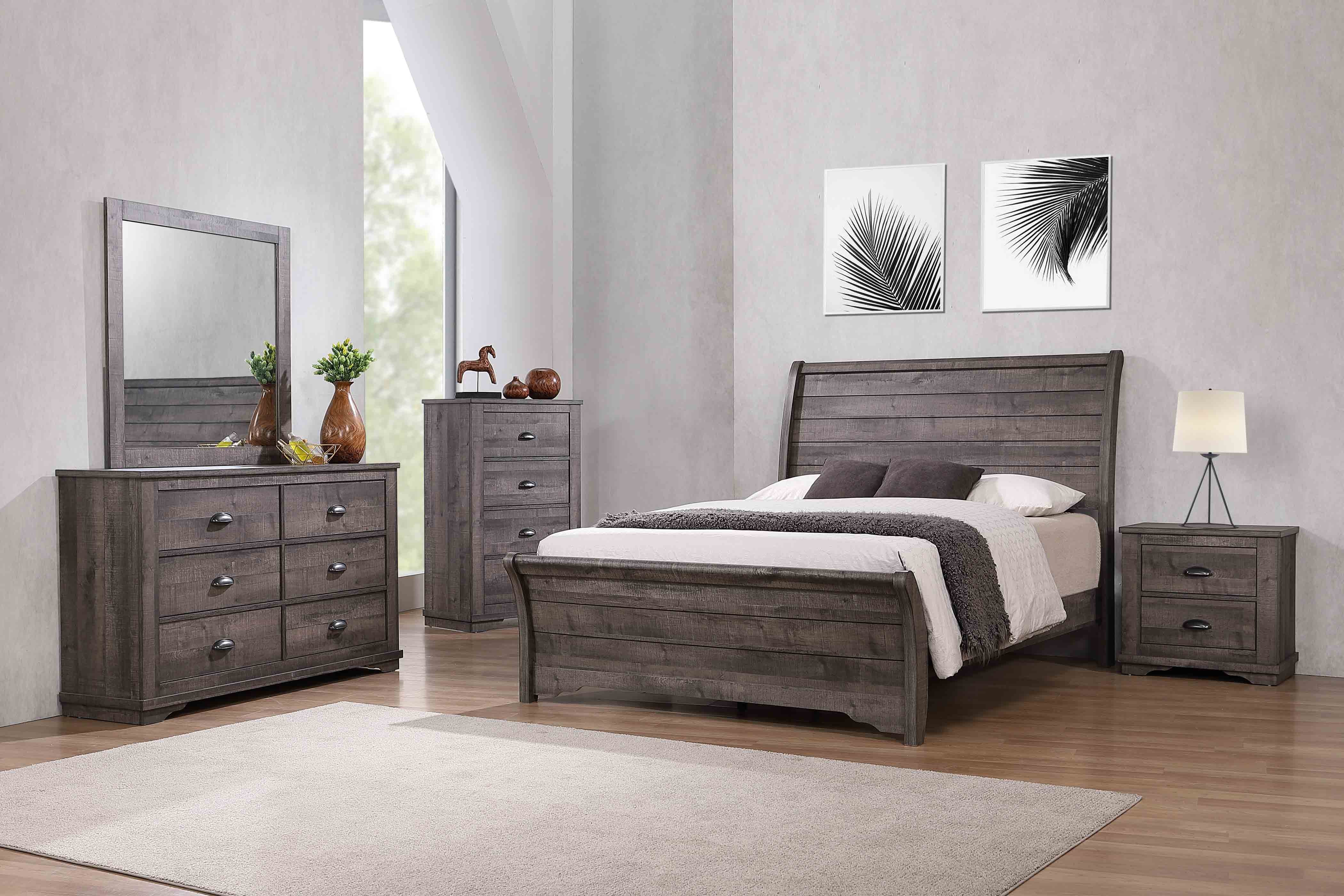 CORALEE COMPLETE BEDROOM SET IN GREY BY CROWNMARK AVAILABLE IN HOUSTON, DALLAS, SAN ANTONIO, & AUSTIN  SKU b8100