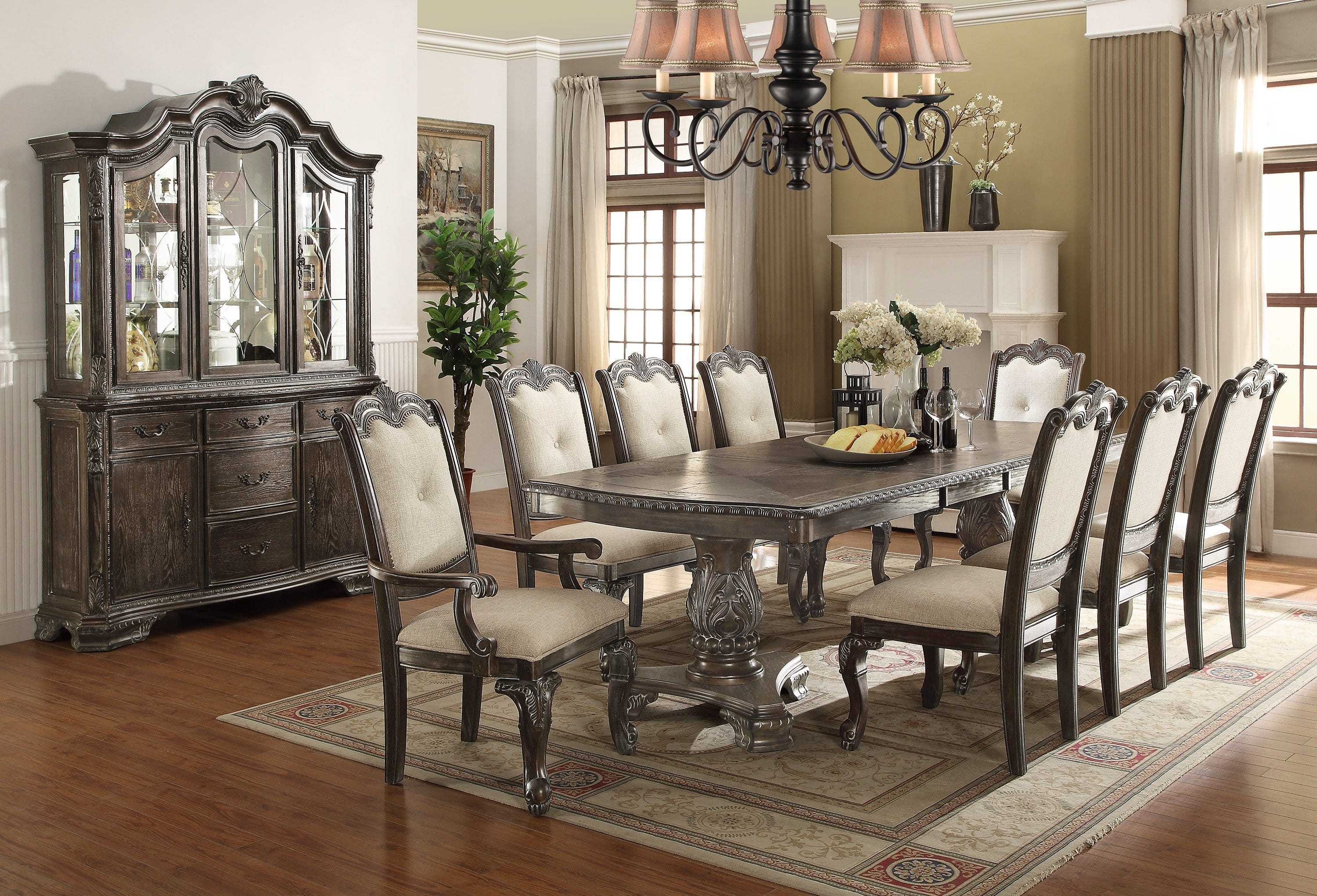 KIERA 5 PC DINING SET GREY BY CROWNMARK AVAILABLE IN HOUSTON, DALLAS, SAN ANTONIO, & AUSTIN  SKU 2151