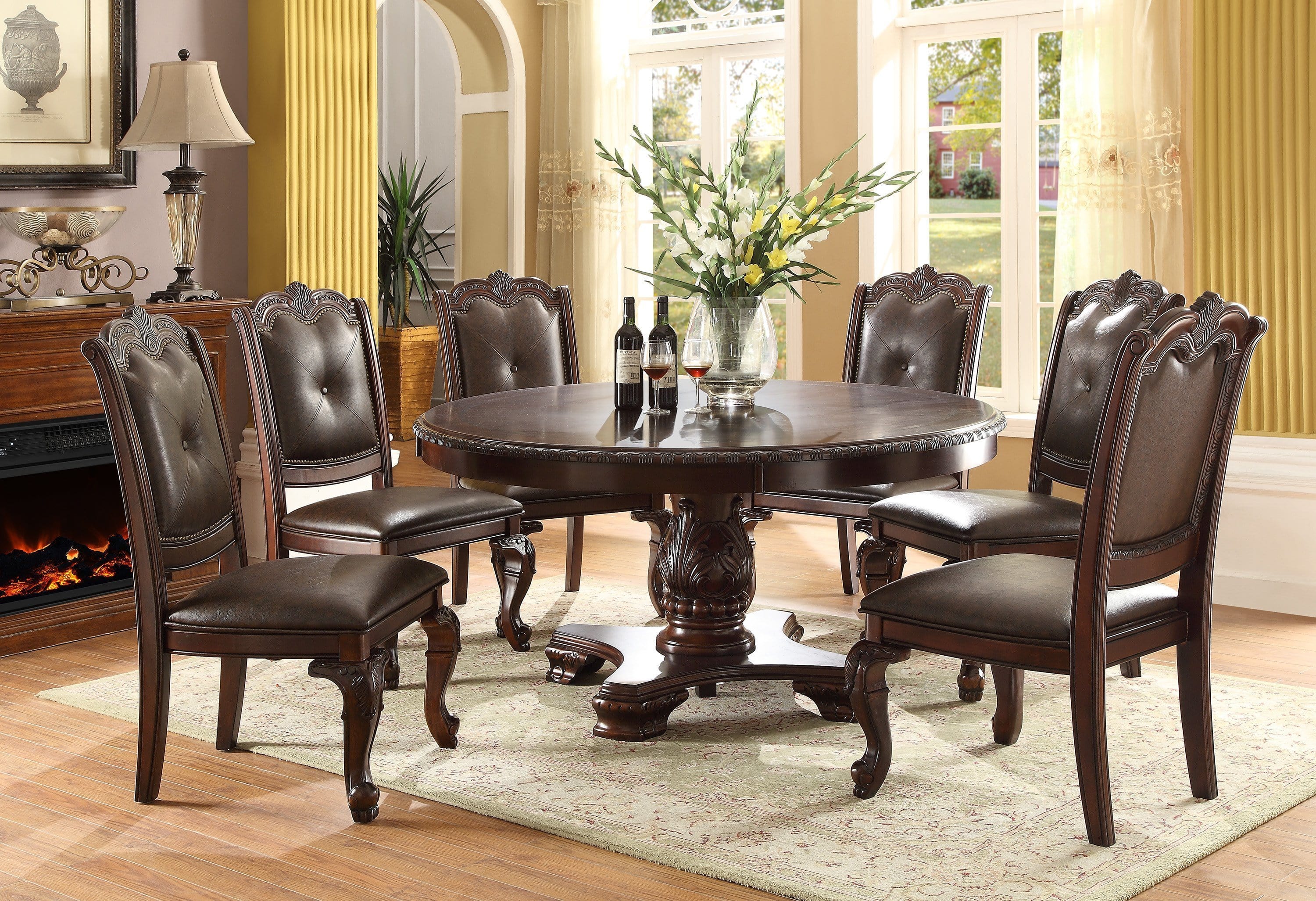 KIERA ROUND 5 PC DINING SET BY CROWNMARK AVAILABLE IN HOUSTON, DALLAS, SAN ANTONIO, & AUSTIN  SKU 2150T-60