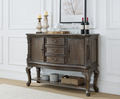 KIERA SIDE BOARD GREY BY CROWNMARK AVAILABLE IN HOUSTON, DALLAS, SAN ANTONIO, & AUSTIN  SKU 2151-SB-GY