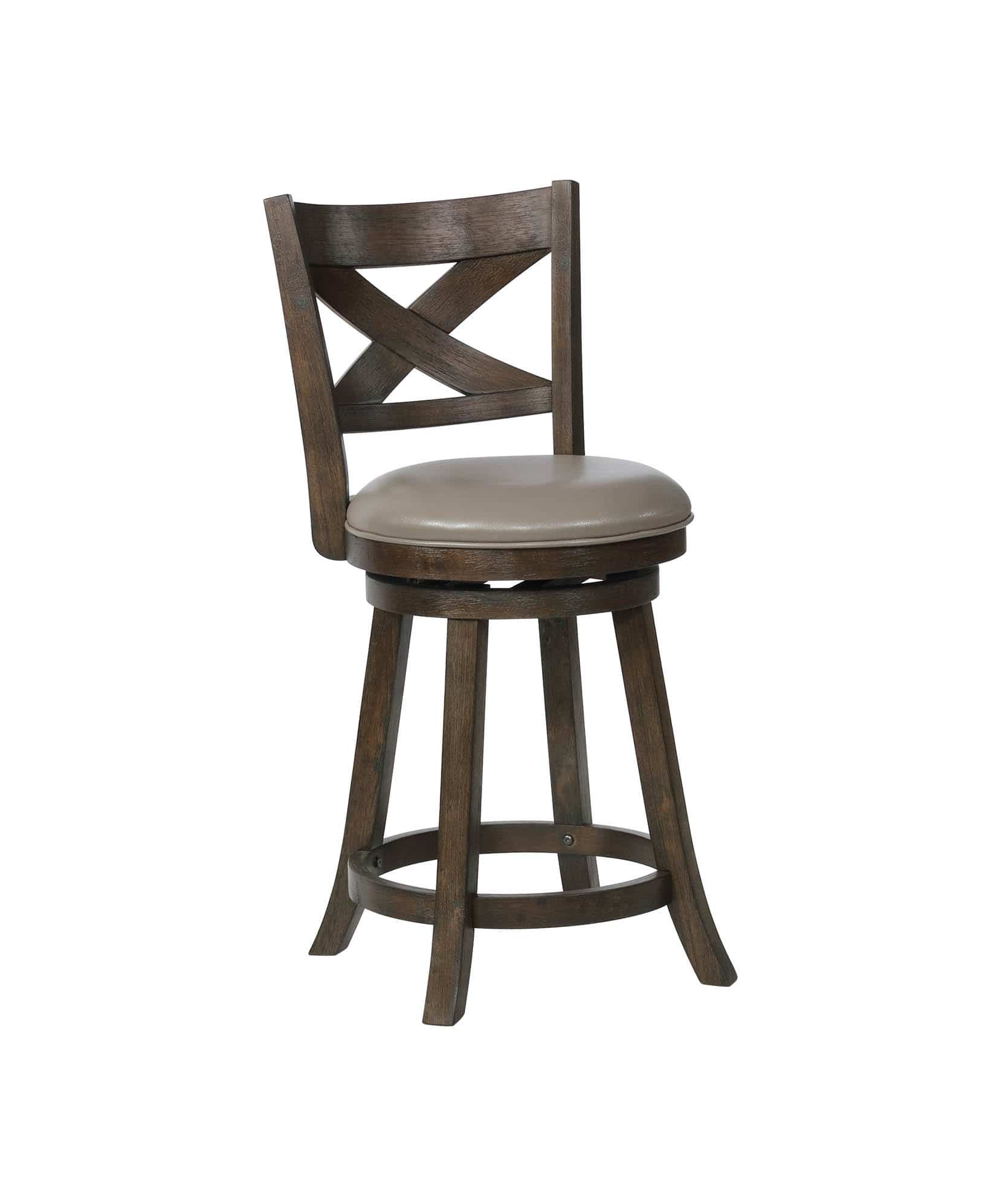 KIPPER 24" SWIVEL BARSTOOL GREY BY CROWNMARK AVAILABLE IN HOUSTON, DALLAS, SAN ANTONIO, & AUSTIN  SKU 2793-GY