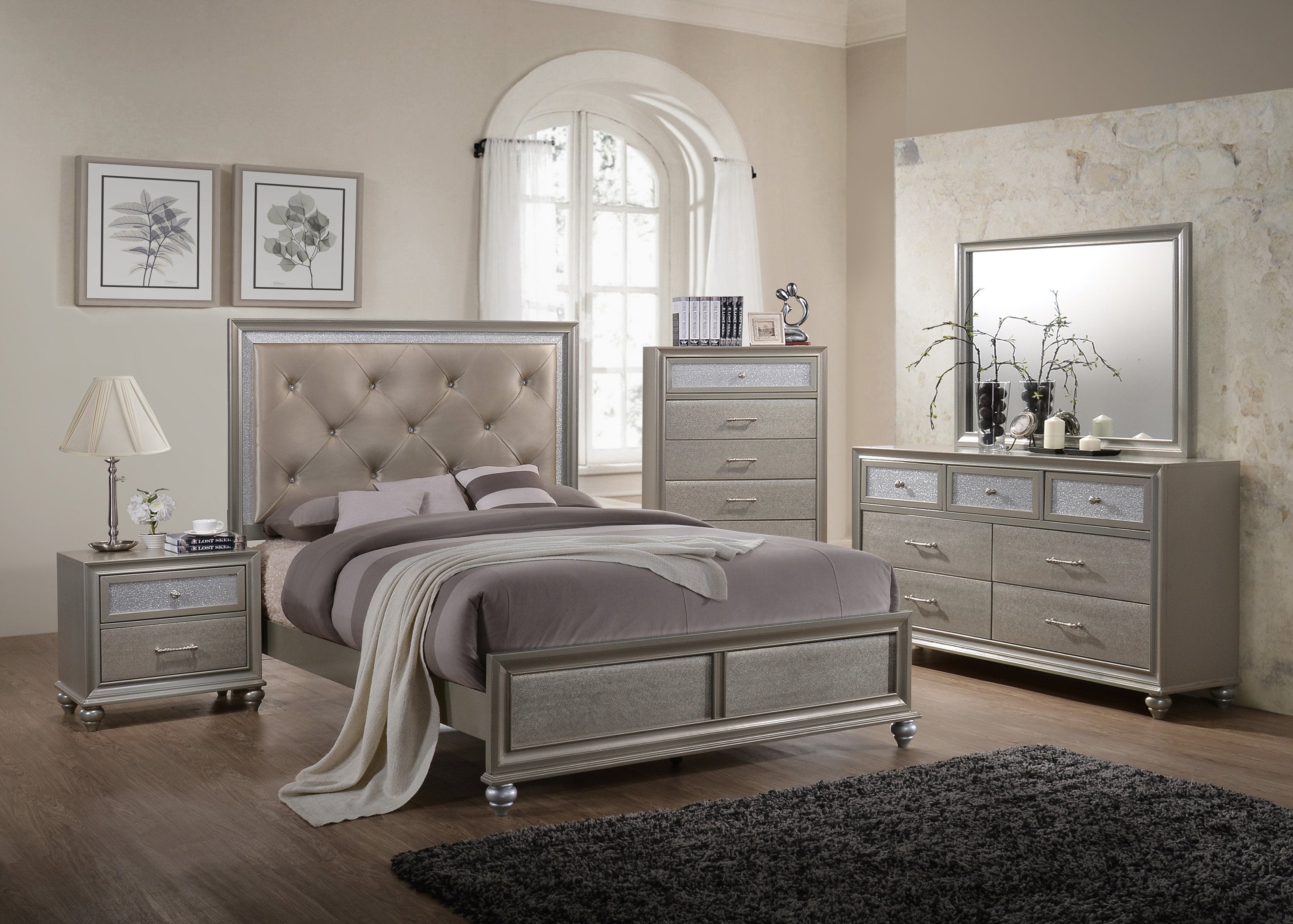 LILA COMPLETE BEDROOM SET BY CROWNMARK AVAILABLE IN HOUSTON, DALLAS, SAN ANTONIO, & AUSTIN  SKU b4390