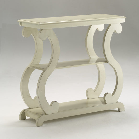 LUCY CONSOLE TABLE IN IVORY BY CROWNMARK AVAILABLE IN HOUSTON, DALLAS, SAN ANTONIO, & AUSTIN  SKU 7915-IV