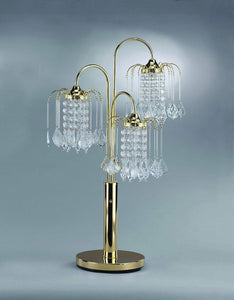 RAIN DROP TABLE LAMP IN GOLD BY CROWNMARK AVAILABLE IN HOUSTON, DALLAS, SAN ANTONIO, & AUSTIN  SKU 4895-GD
