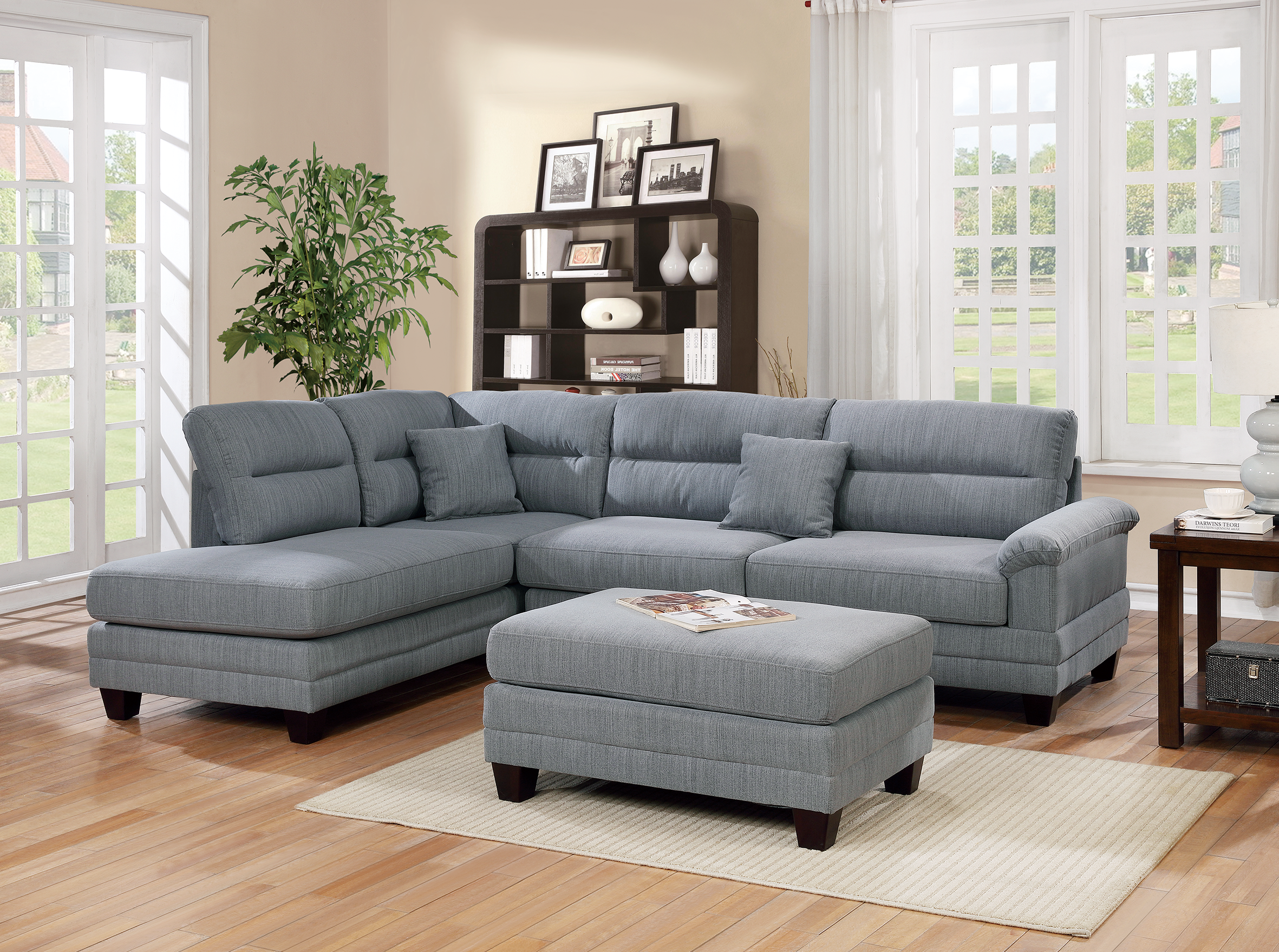 3-PC SECTIONAL in Grey