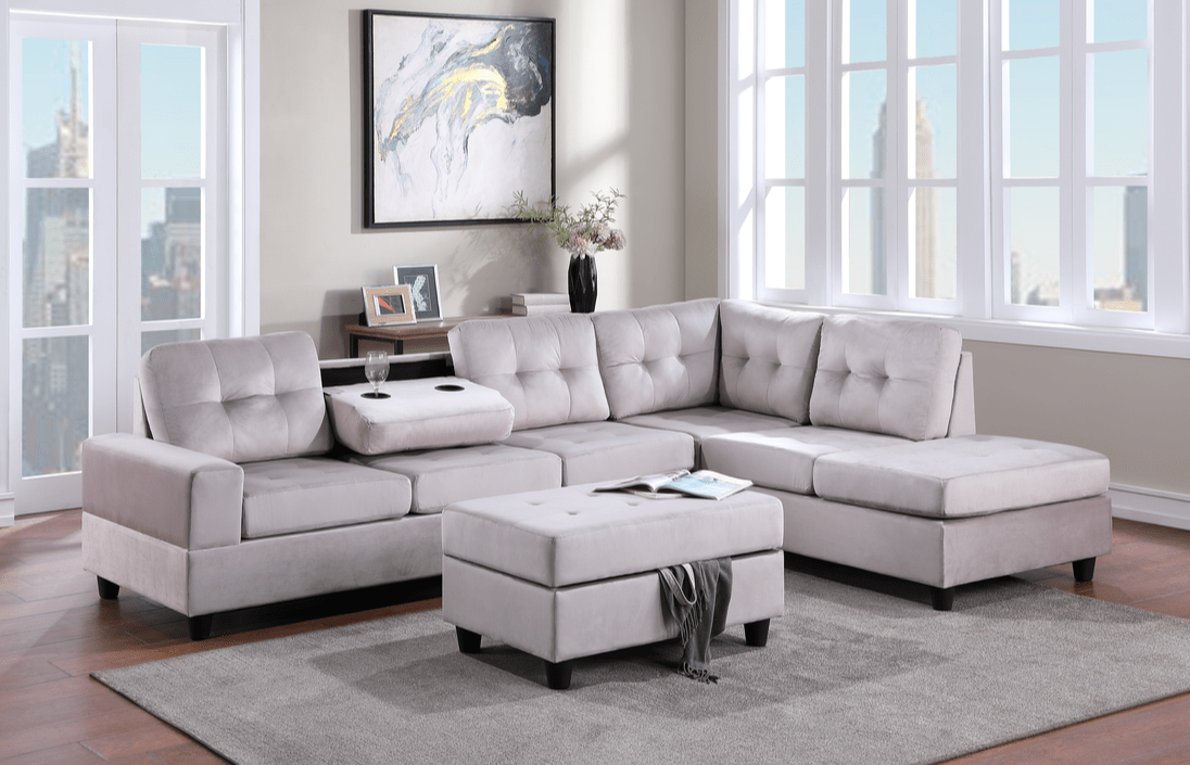 Houston Texans Silver Loveseat