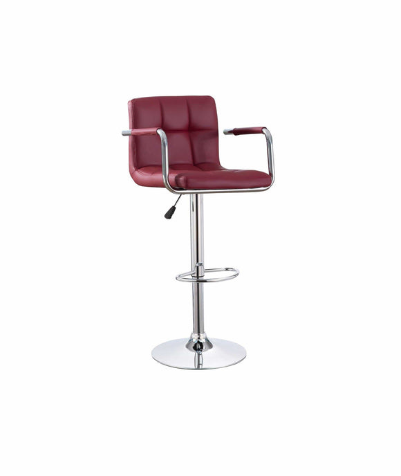 ADJUSTABLE BARSTOOL WITH HANDLES IN RED BY HH AVAILABLE IN HOUSTON, DALLAS, SAN ANTONIO, & AUSTIN  SKU HHC2492RED