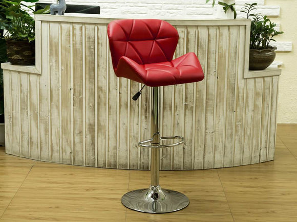 ADJUSTABLE BUCKET SEAT BARSTOOL IN RED BY HH AVAILABLE IN HOUSTON, DALLAS, SAN ANTONIO, & AUSTIN  SKU HHC2201 RED
