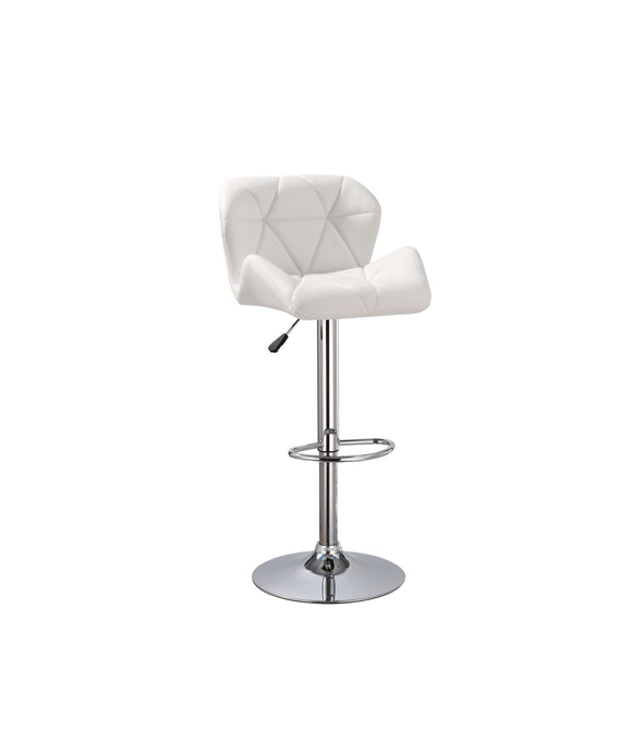ADJUSTABLE BUCKET SEAT BARSTOOL IN WHITE BY HH AVAILABLE IN HOUSTON, DALLAS, SAN ANTONIO, & AUSTIN  SKU HHC2201WHITE