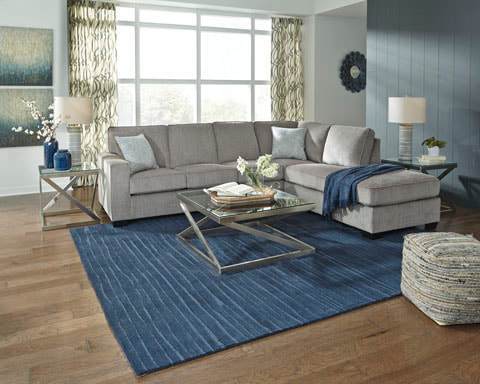 ALTARI ALLOY 2 PC SECTIONAL BY HH AVAILABLE IN HOUSTON, DALLAS, SAN ANTONIO, & AUSTIN  SKU ASHLEY 872
