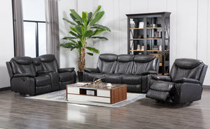 CHANEL 3PC RECLINING SET IN GREY BY HH AVAILABLE IN HOUSTON, DALLAS, SAN ANTONIO, & AUSTIN  SKU CHANEL-GY