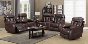 DALLAS BROWN 3PC RECLINING SET By HH AVAILABLE IN HOUSTON, DALLAS, AUSTIN, SAN ANTONIO, & NATIONWIDE