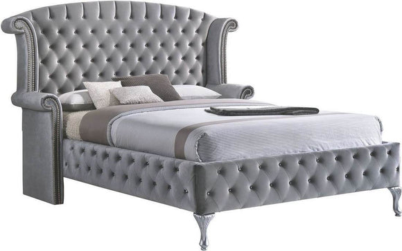 DIAMOND PALACE BED IN GRAY BY HH AVAILABLE IN HOUSTON, DALLAS, SAN ANTONIO, & AUSTIN  SKU DIA-PAL-GY
