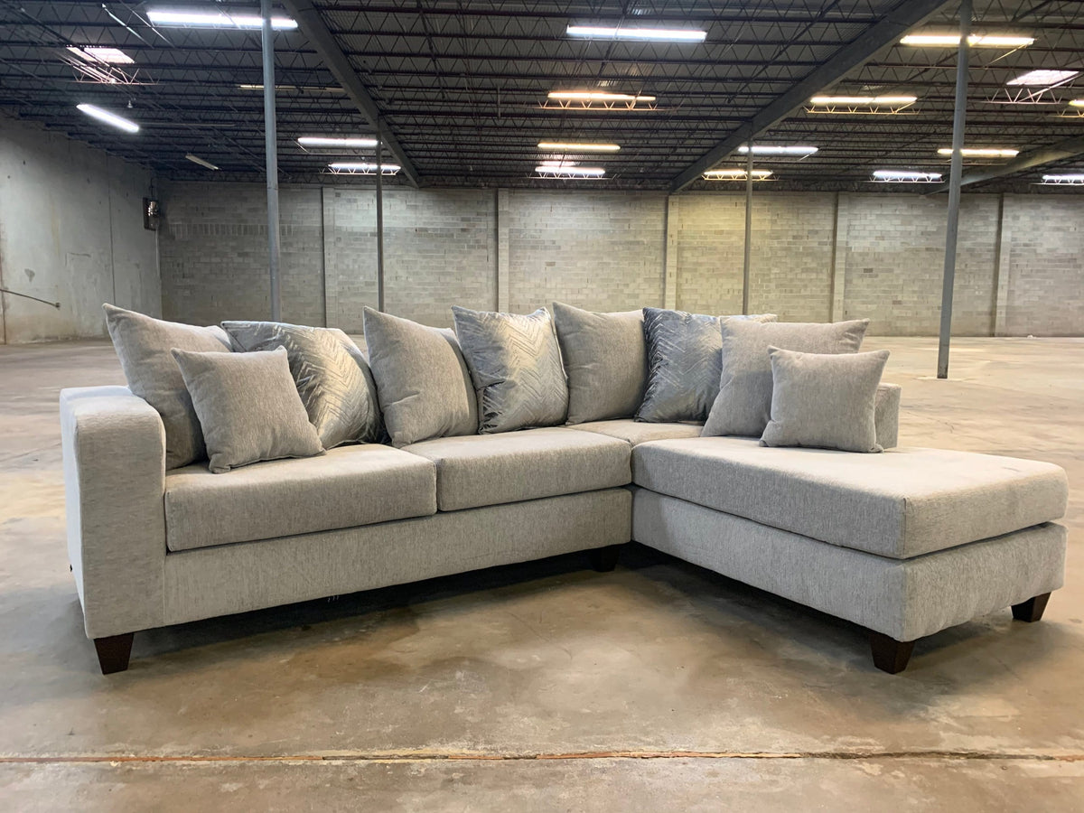 8825 2-Piece Sectional  in Pandora Dove by Hughes main image 1