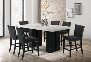 FINLEY BLACK 7PC COUNTER HEIGHT TABLE DINING SET By HH AVAILABLE IN HOUSTON, DALLAS, AUSTIN, SAN ANTONIO, & NATIONWIDE
