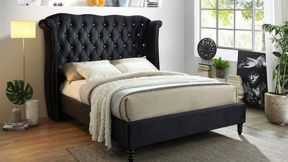 HOLLYWOOD BLACK PLATFORM BED BY NEW ERA AVAILABLE IN HOUSTON, DALLAS, SAN ANTONIO, & AUSTIN  SKU B9200-BL