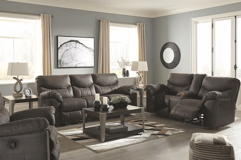 BOXBERG TEAK RECLINING SOFA & LOVESEAT BY NEW ERA AVAILABLE IN HOUSTON, DALLAS, SAN ANTONIO, & AUSTIN  SKU NE-33803