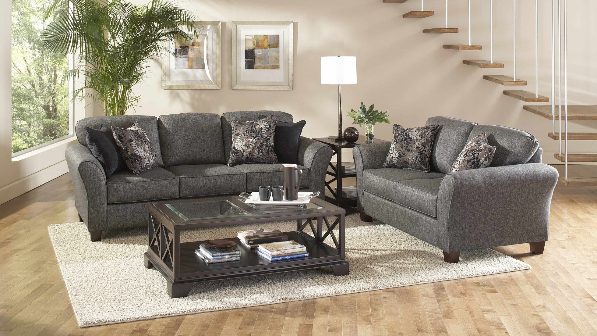 CANDELLA ASH GREY SOFA & LOVESEAT BY NEW ERA AVAILABLE IN HOUSTON, DALLAS, SAN ANTONIO, & AUSTIN  SKU S4600