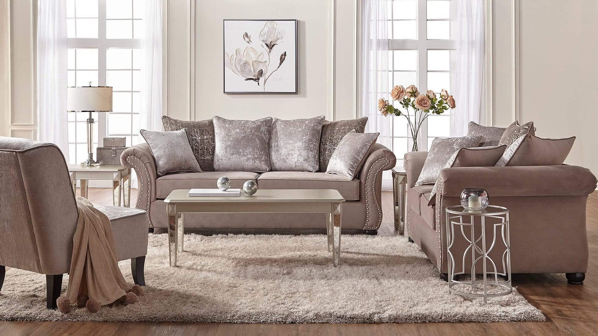 COSMOS PUTTY SOFA & LOVESEAT BY NEW ERA AVAILABLE IN HOUSTON, DALLAS, SAN ANTONIO, & AUSTIN  SKU S7500