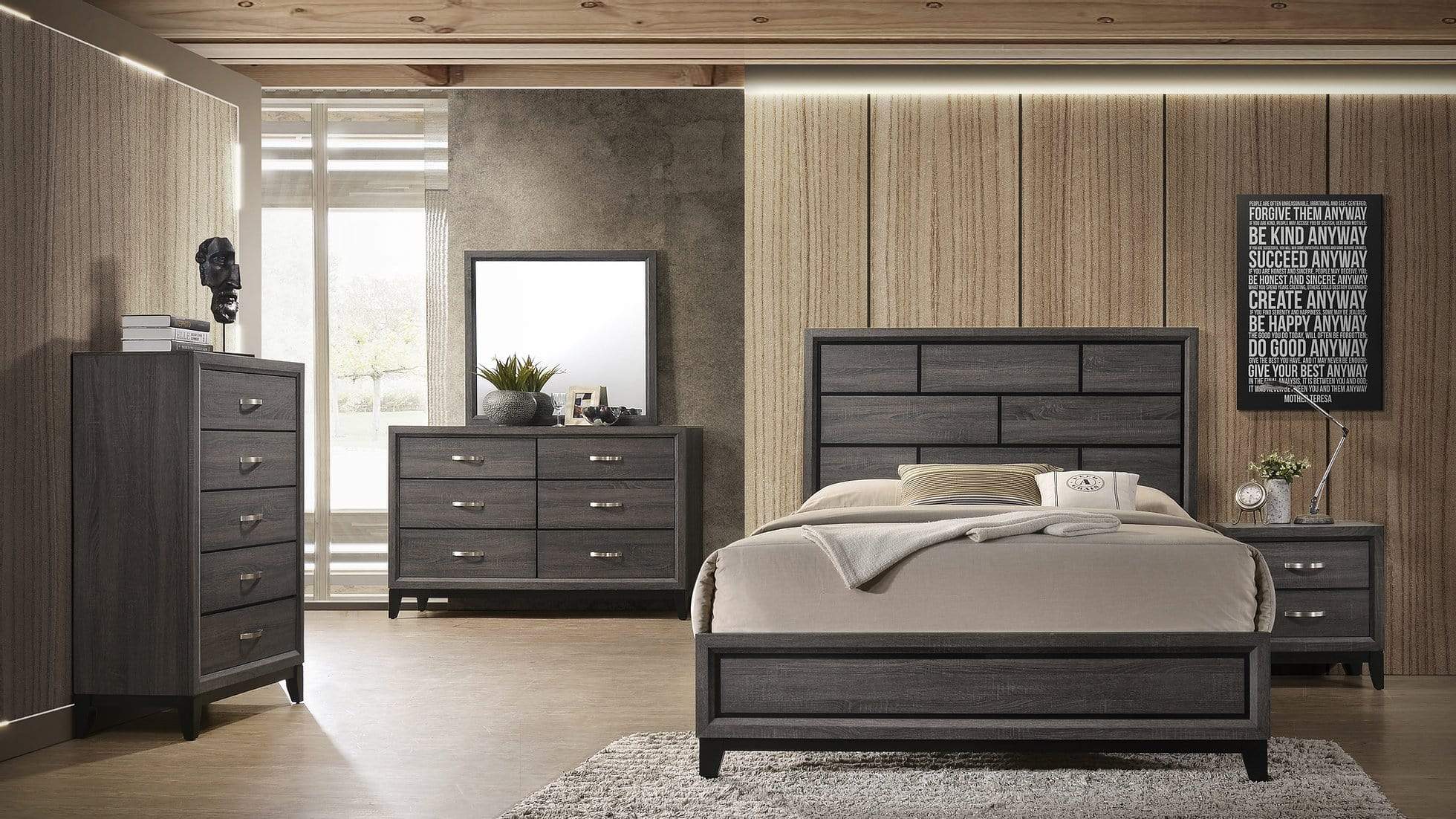 DESTIN 7 PC COMPLETE BEDROOM SET BY NEW ERA AVAILABLE IN HOUSTON, DALLAS, SAN ANTONIO, & AUSTIN  SKU B1300