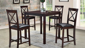 DIANA COUNTER HEIGHT 5PC PUB TABLE DINING SET BY NEW ERA AVAILABLE IN HOUSTON, DALLAS, SAN ANTONIO, & AUSTIN  SKU D4242