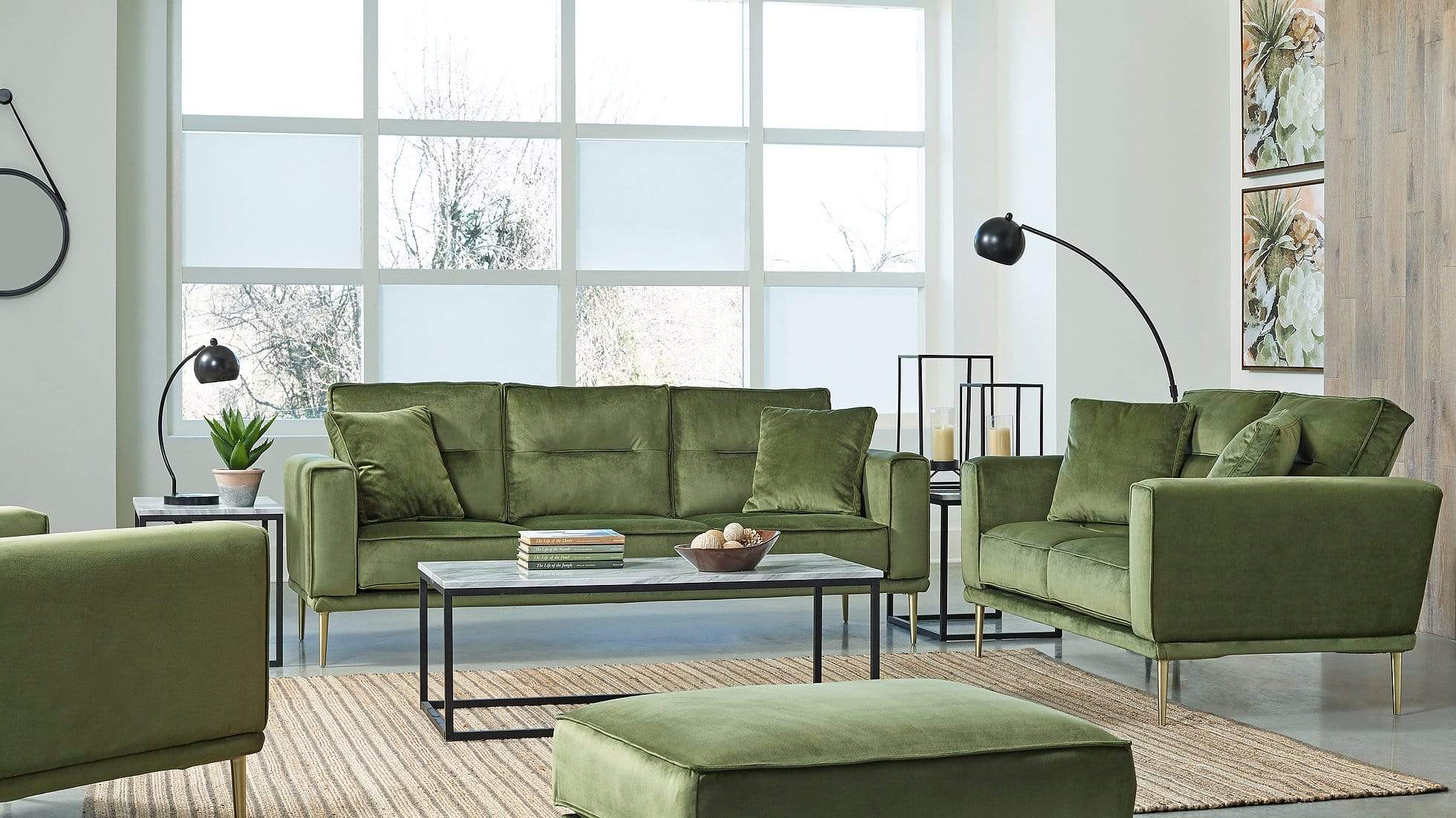 MACLEARY GREEN SOFA & LOVESEAT BY NEW ERA AVAILABLE IN HOUSTON, DALLAS, SAN ANTONIO, & AUSTIN  SKU NE-89006