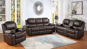 NOVA BROWN 3PC RECLINING SET BY NEW ERA AVAILABLE IN HOUSTON, DALLAS, SAN ANTONIO, & AUSTIN  SKU S3009