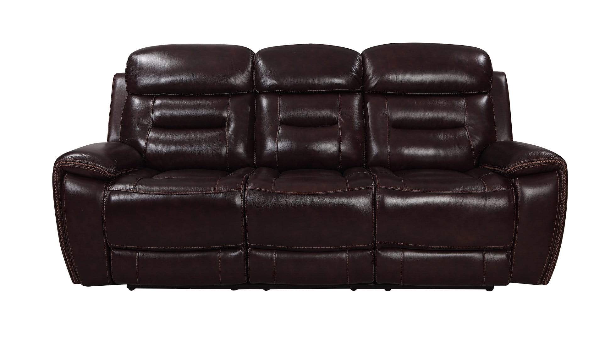 ROSEWOOD DARK BROWN TOP GRAIN LEATHER RECLINING SOFA & LOVESEAT BY NEW ERA AVAILABLE IN HOUSTON, DALLAS, SAN ANTONIO, & AUSTIN  SKU S2226DKBR