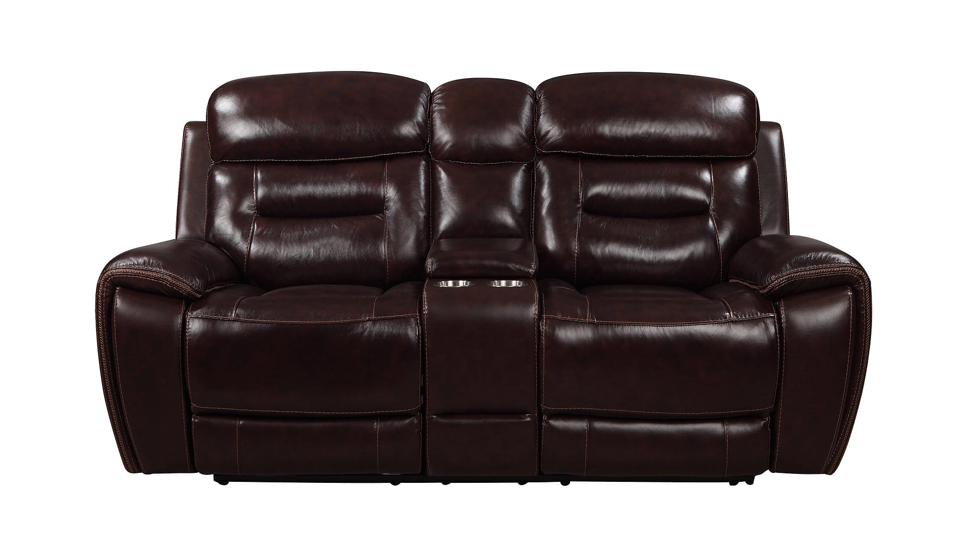 ROSEWOOD DARK BROWN TOP GRAIN LEATHER RECLINING SOFA & LOVESEAT BY NEW ERA AVAILABLE IN HOUSTON, DALLAS, SAN ANTONIO, & AUSTIN  SKU S2226DKBR