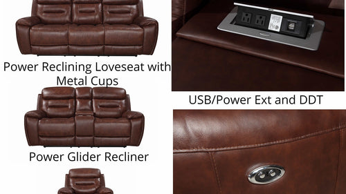 ROSEWOOD LIGHT BROWN TOP GRAIN LEATHER RECLINING SOFA & LOVESEAT BY NEW ERA AVAILABLE IN HOUSTON, DALLAS, SAN ANTONIO, & AUSTIN  SKU S2226LIBR