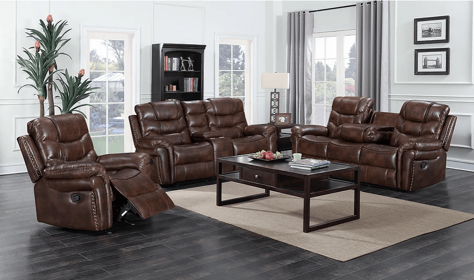 SARA BROWN 3PC RECLINING SET BY NEW ERA AVAILABLE IN HOUSTON, DALLAS, SAN ANTONIO, & AUSTIN  SKU S9597