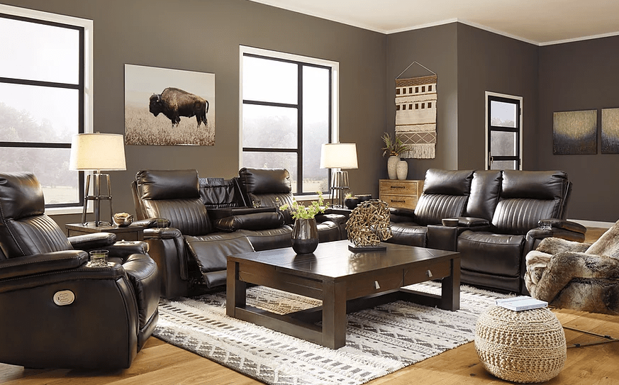 TEAM TIME CHOCOLATE 3PC RECLINING SET BY NEW ERA AVAILABLE IN HOUSTON, DALLAS, SAN ANTONIO, & AUSTIN  SKU NE-78304