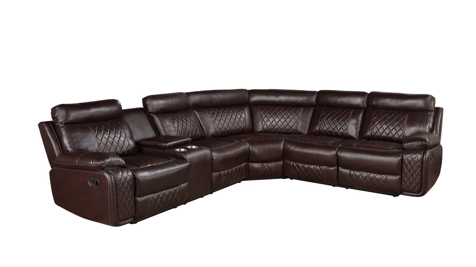 TEXAS STAR BROWN RECLINING SECTIONAL BY NEW ERA AVAILABLE IN HOUSTON, DALLAS, SAN ANTONIO, & AUSTIN  SKU S7262BR